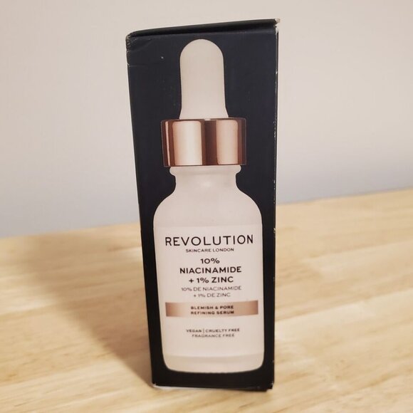 Revolution Skincare Niacinamide 10% Zinc 1% Serum, Vegan 1 fl oz / 30ml NIB - Picture 2 of 3